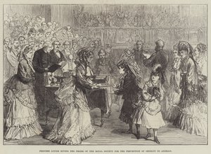 Princess Louise giving the Prizes of the Royal Society for the Prevention of Cruelty to Animals by Sir John Charles Robinson