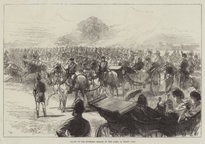 Review of the Household Brigade by the Queen, in Bushey Park by Sir John Charles Robinson