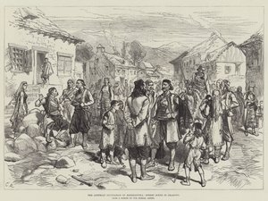 The Austrian Occupation of Herzegovina, Street Scene in Grahovo by Sir John Charles Robinson