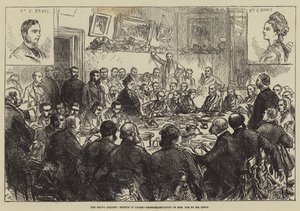 The Bravo Inquest, Sketch in Court, Cross-Examination of Mrs Cox by Mr Lewis by Sir John Charles Robinson