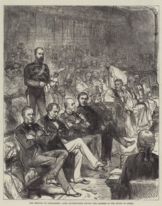 The Meeting of Parliament, Lord Ravensworth Moving the Address in the House of Lords by Sir John Charles Robinson