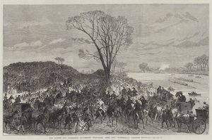 The Oxford and Cambridge University Boat-Race, from the Sandhills, opposite Chiswick by Sir John Charles Robinson