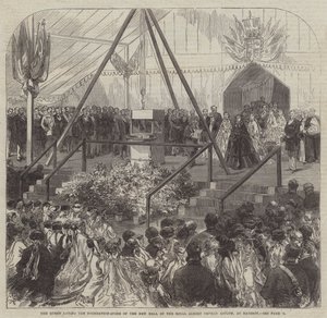 The Queen Laying the Foundation-Stone of the New Hall of the Royal Albert Orphan Asylum, at Bagshot