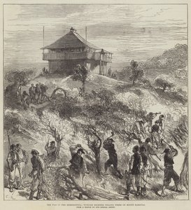 The War in the Herzegovina, Turkish Soldiers felling Trees on Mount Karaula by Sir John Charles Robinson