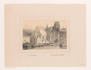 View of Grote or Sint-Laurenskerk in Rotterdam (Views & Monuments of the City of Rotterdam)