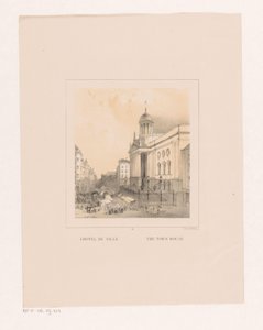 View of the Town Hall in Rotterdam