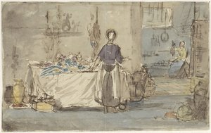 Kitchen Interior by Charles Rochussen