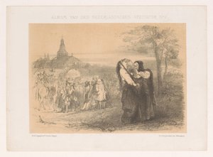 Leonoor in Despair Album of the Dutch Spectator No 7 (title on object) by Charles Rochussen