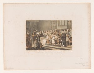 Priest Reading to Charlemagne by Charles Rochussen