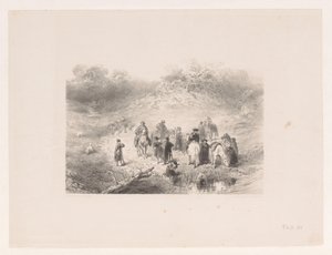 Riders in a Dune Landscape by Charles Rochussen