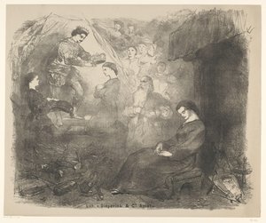 Scene from the Play Cinderella (series title) by Charles Rochussen