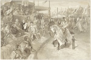 Tournament Game in Haarlem, Illustration of an Episode from The Rose of Dekama