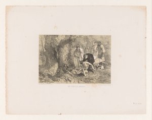 Sick Person Brought to a Hollow Tree