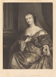 La Belle Hamilton by Charles Rolls after Sir Peter Lely