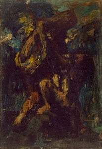 Jacob Wrestling with the Angel by Charles S Ricketts