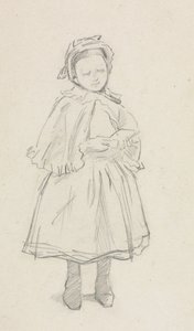 Study for a Little Girl by Charles Samuel Keene