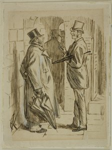 Upon the Mart by Charles Samuel Keene