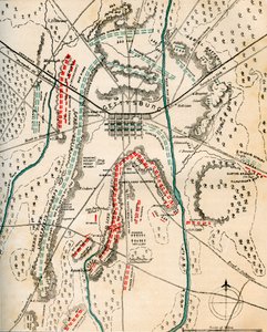 Map of the Battle of Gettysburg, Pennsylvania, 1-3 July 1863