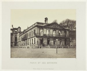 Palace of Saint-Cloud, from the series "Paris and its surroundings" by Charles Soulier