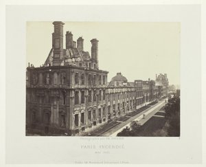 Paris Fire (Palais des Tuileries, Pavillon de Marsan) by Charles Soulier