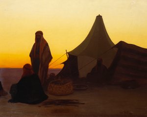 An Arab Encampment by Charles Theodore Frere
