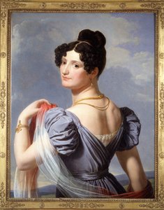 Portrait of Anne Boutet, known as Mademoiselle Mars (1779 - 1847), French actor. Painting by Charles Thévenin, first exhibited at the 1900 Universal Exhibition by Charles Thevenin