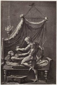 Photoreproduction of a Drawing by Perino del Vaga, The Rape of Lucretia