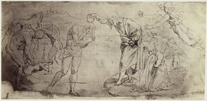 Photoreproduction of a Drawing by Raphael, Baptism of Christ in the Jordan by Charles Thurston Thompson
