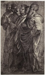 Photoreproduction of a drawing by Raphael, six wise men by Charles Thurston Thompson