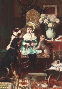 Doddy and her pets by Charles Trevor Garland