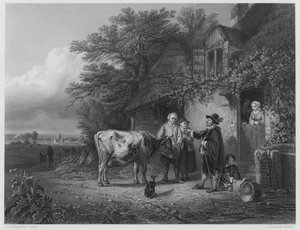 The Cow-Doctor (from the picture in the Royal Collection) by Charles Tschaggeny
