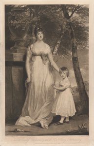 Charlotte Countess Cholmondeley and her Son the Honorable Henry Cholmondeley by Charles Turner