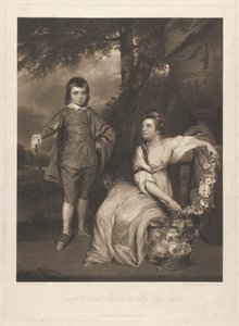 George Viscount Malden and Lady Elizabeth Capel by Charles Turner