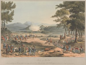 No.4 Town of Poinbal. Evacuated by the French on the Morning of 11 March 1811 by Charles Turner