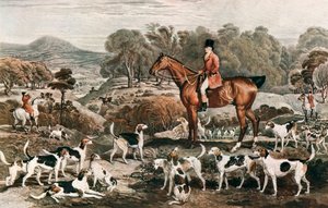 Ralph John Lambton and his Horse Undertaker and Hounds by Charles Turner