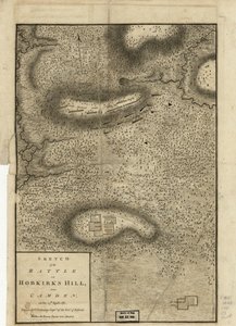 Sketch of the Battle of Hobkirks Hill, Near Camden, on the 25th April, 1781 by Charles Vallancey