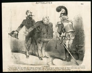 Illustration in Le Charivari - About - Germany Prussia, President of the Republic, Frosdorf - Ratapoil by Charles Vernier