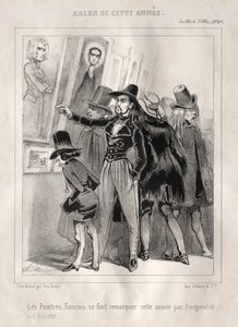 The French Painters Stand Out This Year by the Originality of Their Attire, 1840 by Charles Vernier