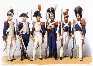 Uniforms of French Army, National Guard (Infantry) 18-19th century