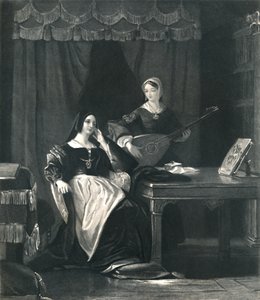 Queen Katherine King Henry VIII by Charles W. Sharpe
