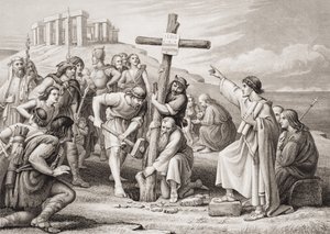 The First Preaching of Christianity in Britain by Charles West Cope