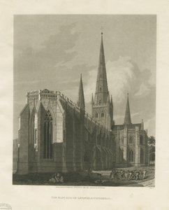 Lichfield Cathedral - North East View by Charles Wild