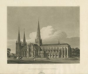 Lichfield Cathedral - South East View by Charles Wild