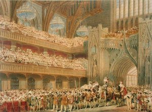 The Champion of England Entering Westminster Hall by Charles Wild