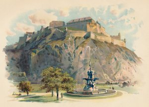 The Castle Rock, Edinburgh, c1890 by Charles Wilkinson