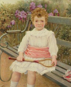 Girl with a Badminton Racket