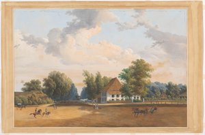 View of Rijswijk Batavia by Charles William Meredith van de Velde