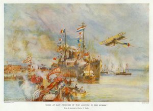 Home at Last - Prisoners of War Arriving in the Humber by Charles William Wyllie