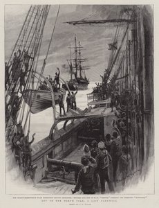 Off to the North Pole, a Last Farewell by Charles William Wyllie
