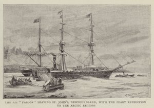 The SS Falcon leaving St John